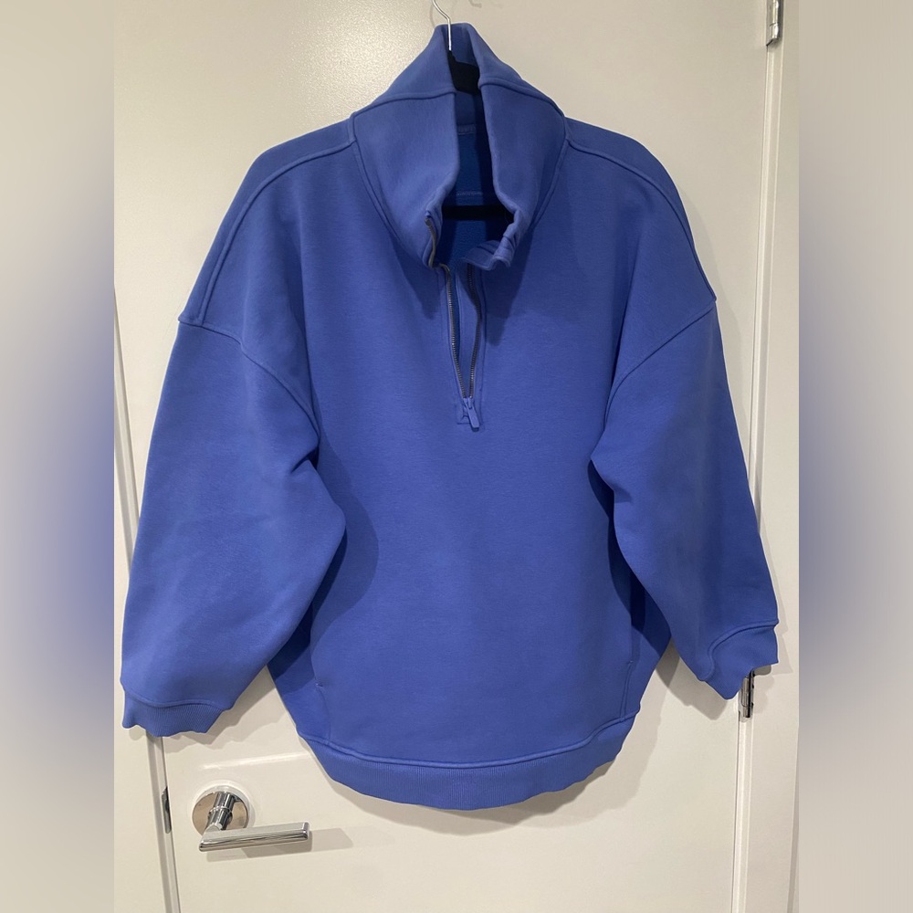 Lululemon thick fleece half zip - wild indigo M/L